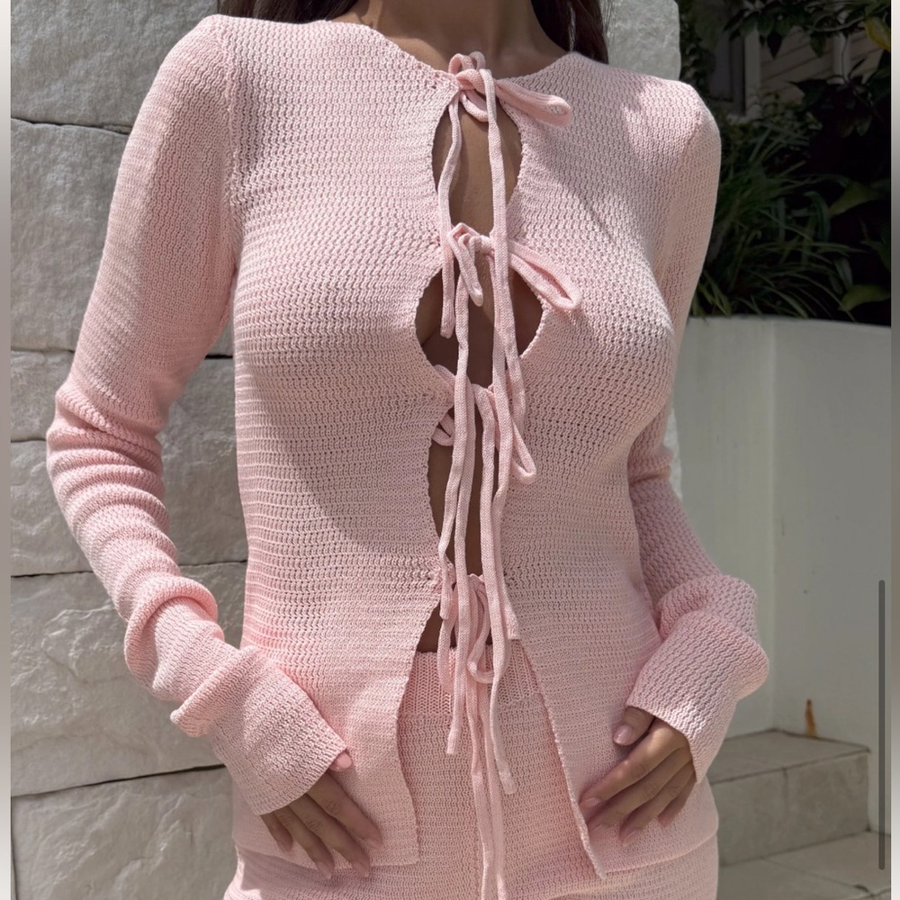 Meshki Pink Knit Set